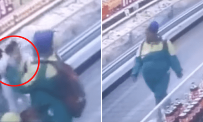 CHILLING VIDEO shows woman snatching baby from trolley in supermarket as parents looked the other way