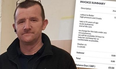 Plumber Took Job At Cancer-Sick 91-Year-Old’s Home, And His Invoice Is Now Going Viral