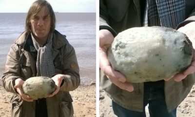 Couple Stunned After Stumbling Across Weird Stone On The Beach - And It Could Be Worth £50,000