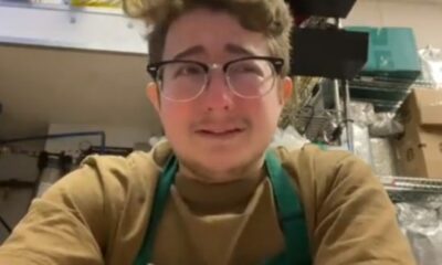 Starbucks Employee Breaks Down Crying After Being Scheduled To Work 8 Hours