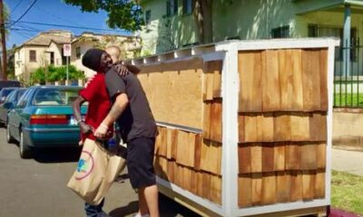 A Guy Chooses To Build A Tiny Cottage For A Homeless Woman Camping Outside His House