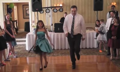 Heartwarming Moment: Girl Invites Awkward Dad To Dance, Then He Steals The Show