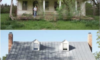 Before And After Of The Laurietta House Built In 1825 In Mississippi