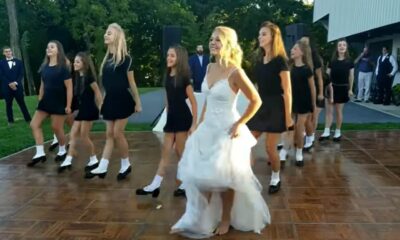 Irish Dance Surprise Four Girls Rock The Wedding Reception With An Irish Dance