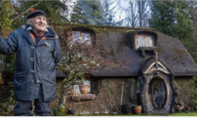 At 90 This Old Man Amazed The World By Building His Own Hobbit House, But Wait Till You See Inside