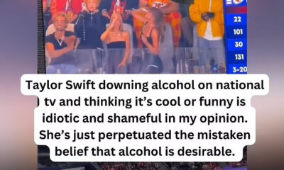 A Man Slammed Taylor Swift's 'Idiotic And Shameful Move' Chugging Alcohol On TV