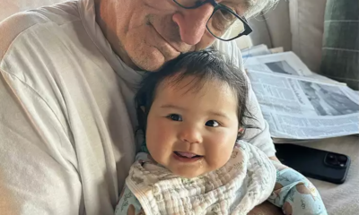 Robert De Niro shows off how well he gets along with his 10-month-old daughter Gia.