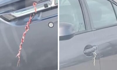 If You See A Wire Tied To Your Car Door Handle, You'd Better Know What It Means