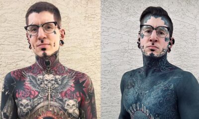 ‘World’s Most Tattooed’ Man Who Is 97% Covered In Tattoos Reveals What He Looked Like Before, And You Better Sit Down Before Seeing Him