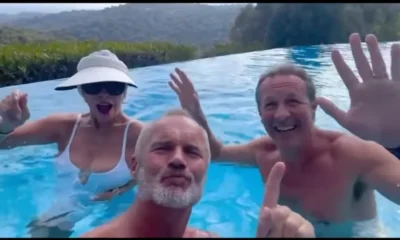She Should Be Covering All That Up': Video Of Joan Collins, 91, Dancing In A Pool With Two Men Stunned Fans