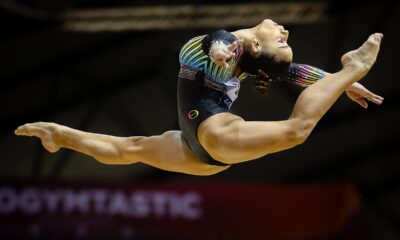 Olympic Gymnast Flavia Saraiva Shocked Viewers After Competing With A Bandaged Face